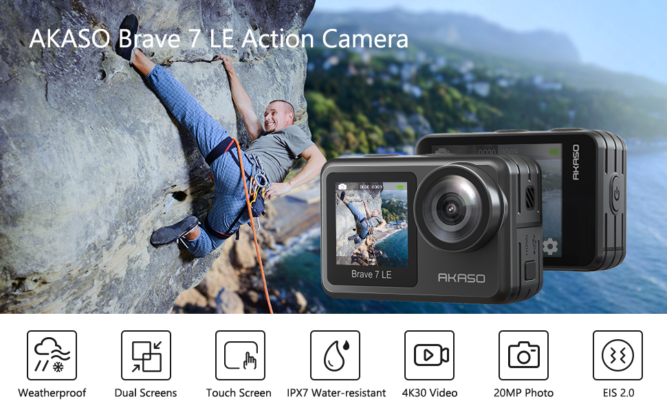 Recensione action cam AKASO Brave 7: tutte le caratteristiche